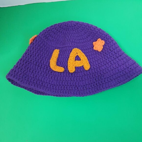 Handmade Crochet LA Bucket Hats New